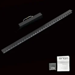 Lámpara colgante LED Tara, negra, longitud 120 cm, aluminio/acero