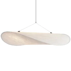 Lámpara colgante LED Tense de New Works, Ø 120 cm, blanca