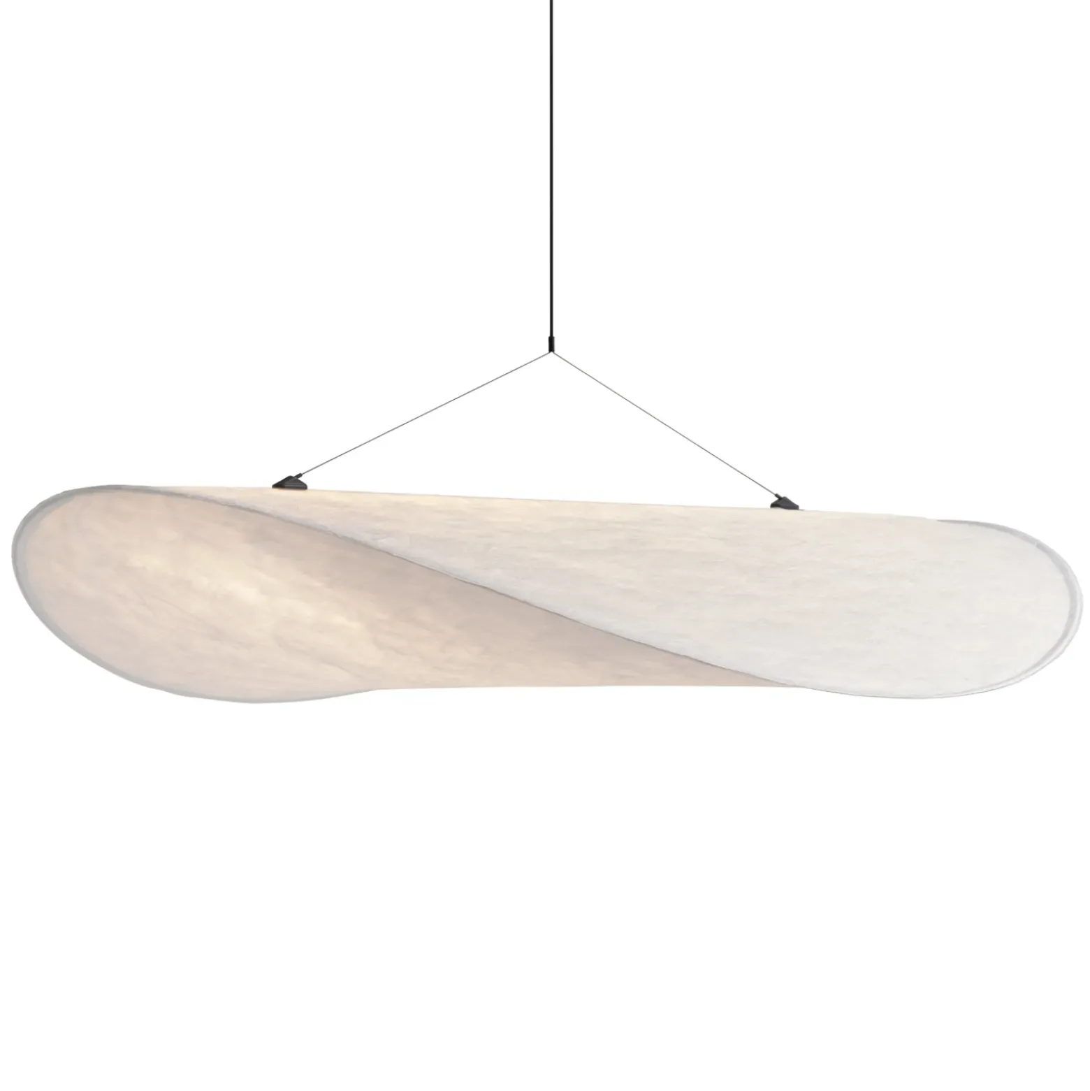 Lámpara colgante LED «Tense» de New Works, Ø 120 cm, blanca