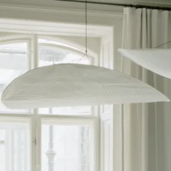 Lámpara colgante LED «Tense» de New Works, Ø 120 cm, blanca