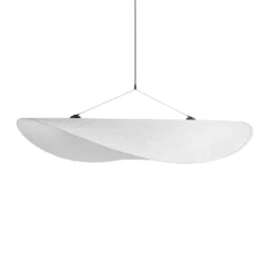 Lámpara colgante LED «Tense» de New Works, Ø 90 cm, blanca