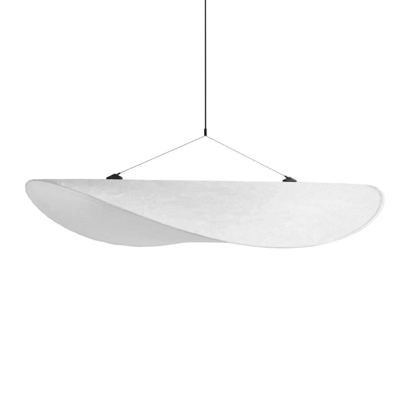 Lámpara colgante LED «Tense» de New Works, Ø 90 cm, blanca