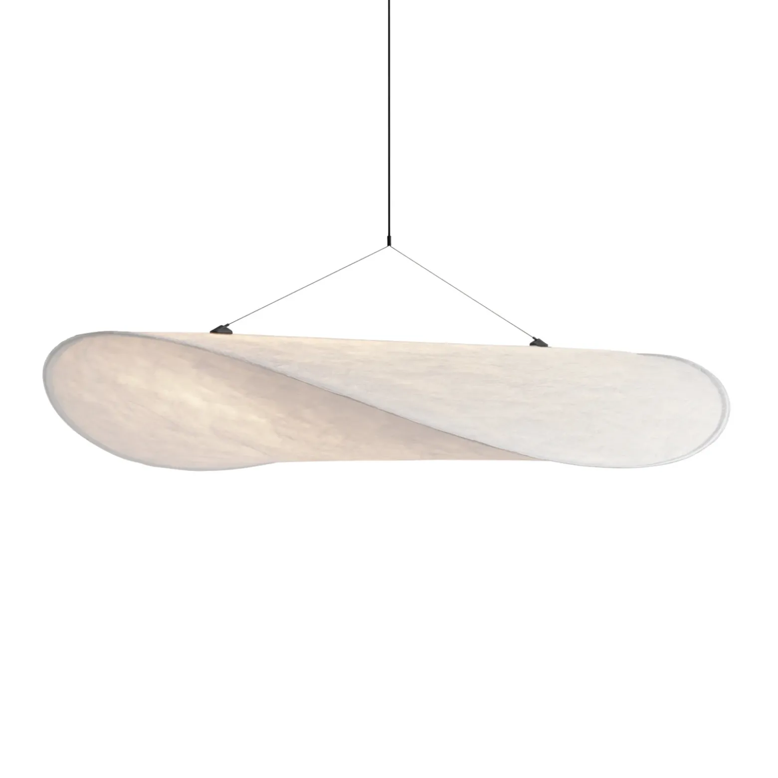 Lámpara colgante LED «Tense» de New Works, Ø 90 cm, blanca