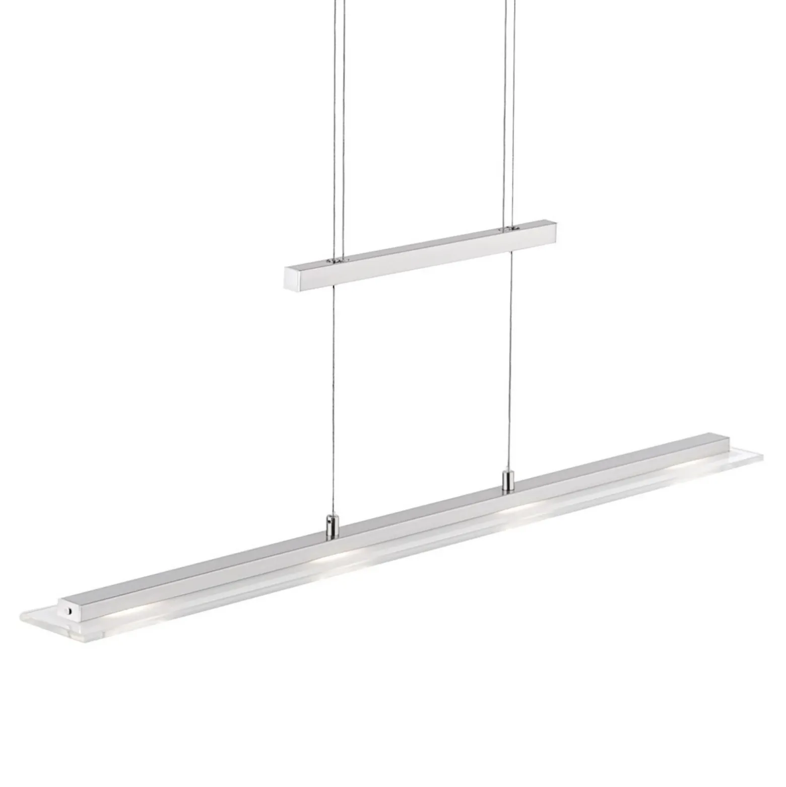 Lámpara colgante LED Tenso, níquel, 64 cm, metal, CCT, atenuador