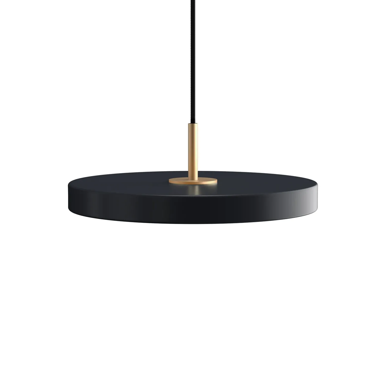 Lámpara colgante LED UMAGE Asteria Mini, antracita/latón Ø 31 cm