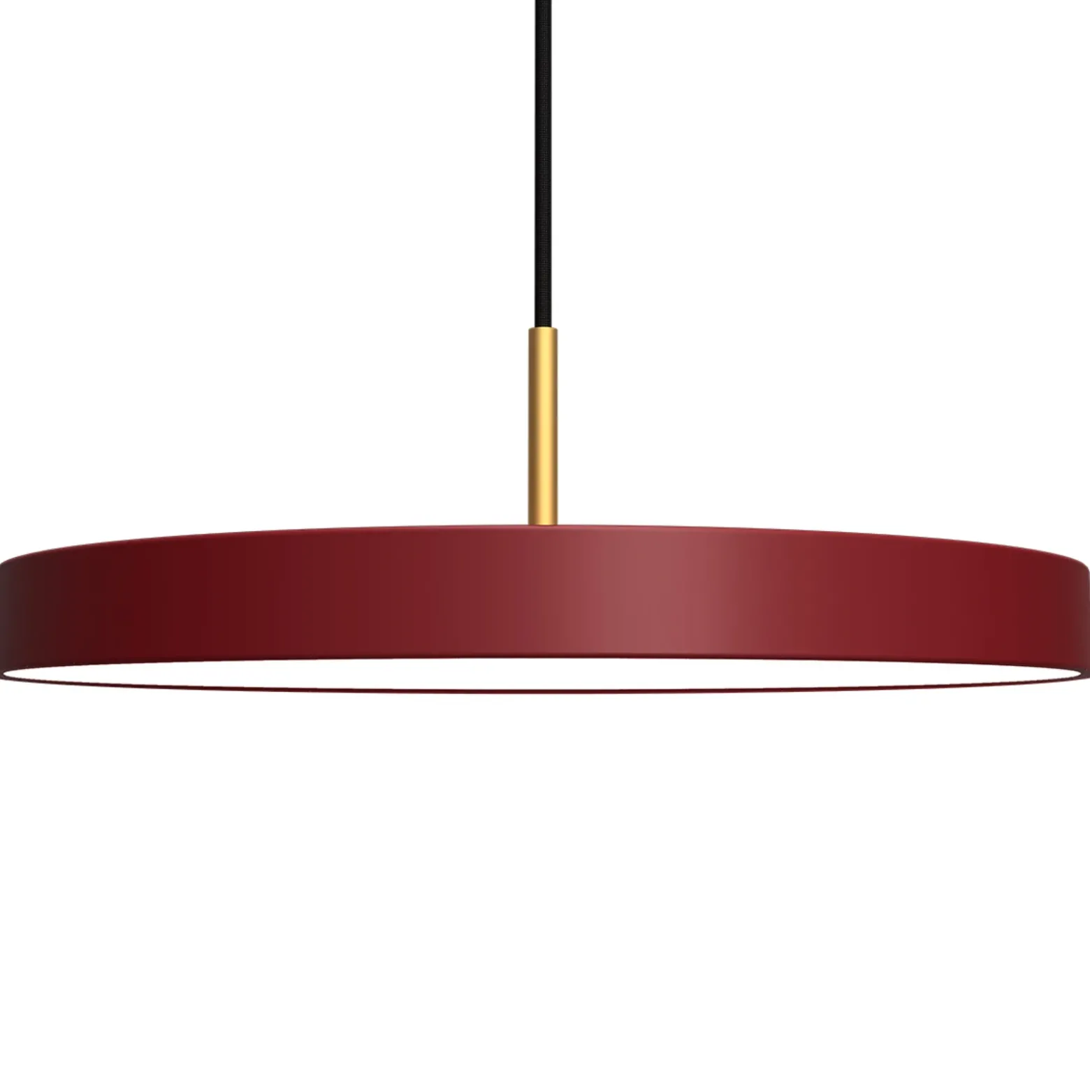 Lámpara colgante LED UMAGE Asteria mediana, color rojo latón