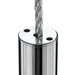 Lámpara colgante LED Varas, 1 luz, cromo