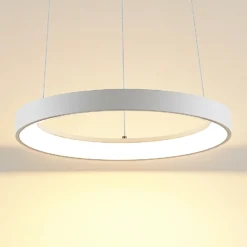 Lámpara colgante LED Vivy de Arcchio, Ø 38 cm, blanca, metal
