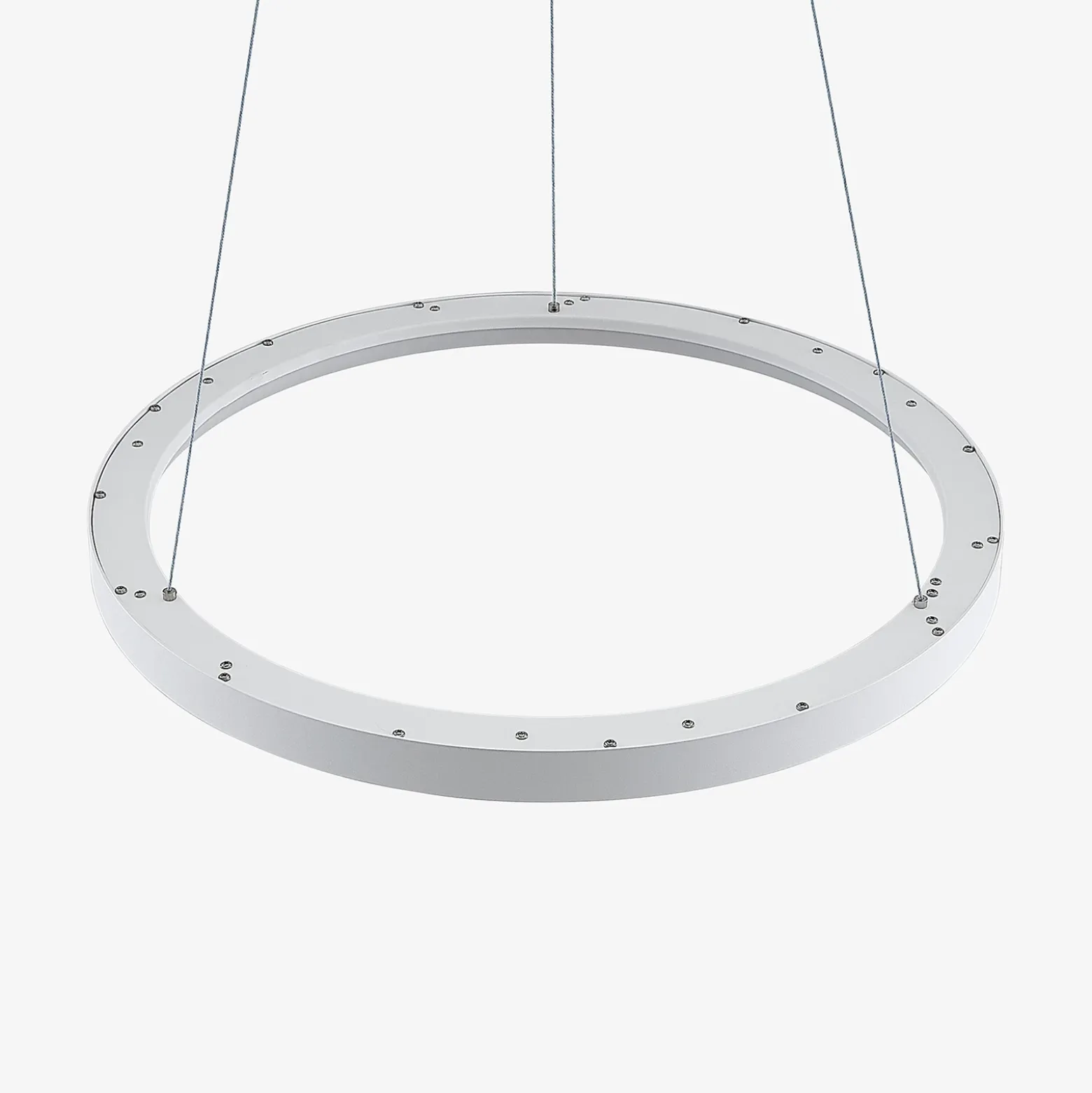 Lámpara colgante LED Vivy de Arcchio, Ø 58 cm, blanca, metal