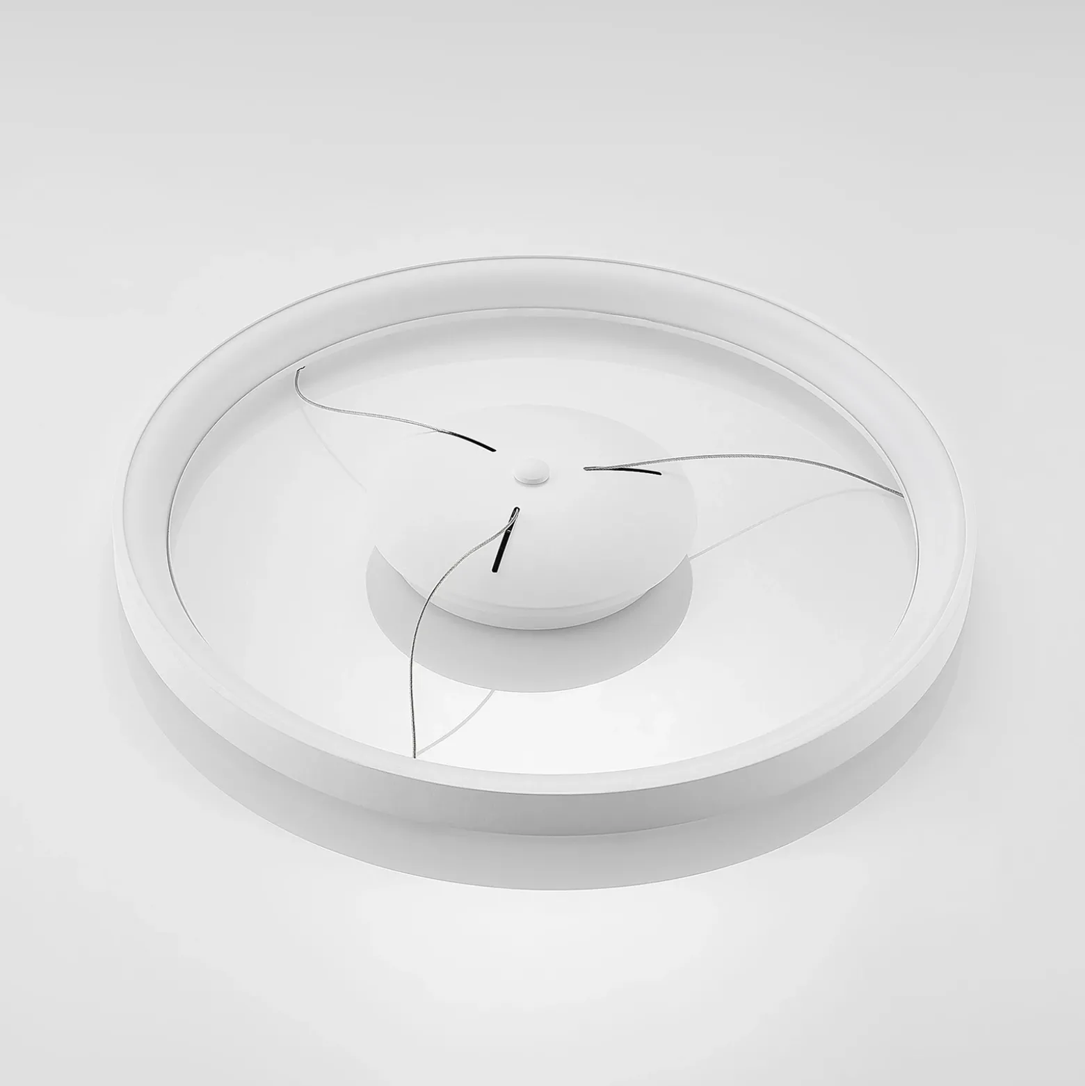 Lámpara colgante LED Vivy de Arcchio, Ø 58 cm, blanca, metal
