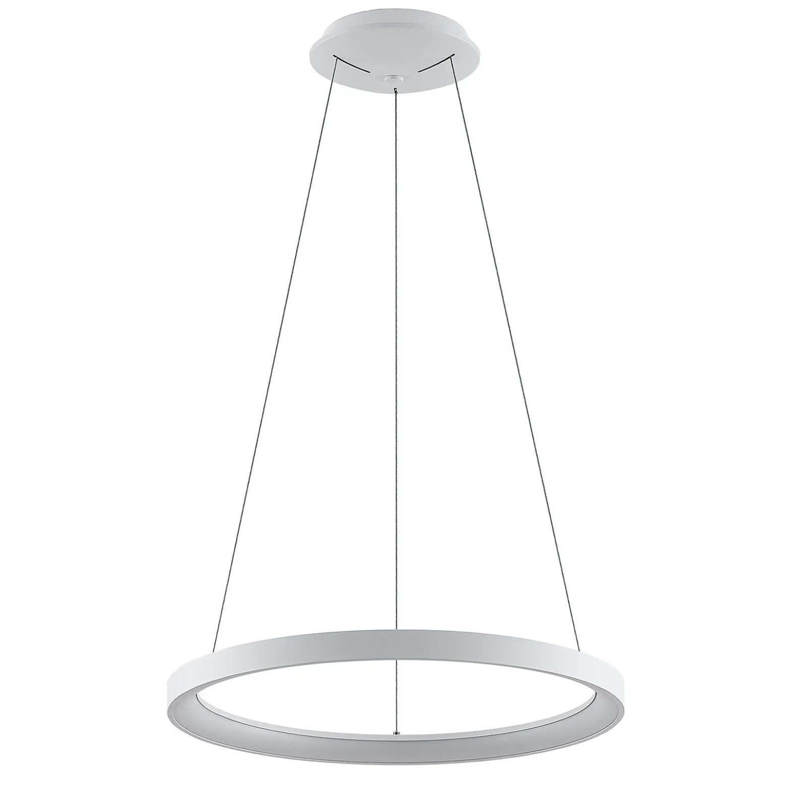 Lámpara colgante LED Vivy de Arcchio, Ø 58 cm, blanca, metal