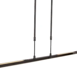 Lámpara colgante LED Zelena, negra, longitud 122cm, metal, CCT