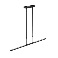 Lámpara colgante LED Zelena, negra, longitud 122cm, metal, CCT