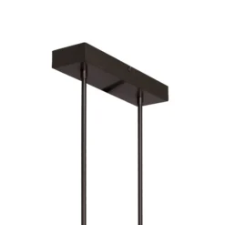 Lámpara colgante LED Zelena, negra, longitud 122cm, metal, CCT