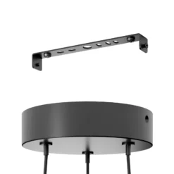 Lámpara colgante LED Zillerio-Z negro ZigBee CCT Dime