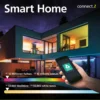Lámpara colgante LED Zillerio-Z negro ZigBee CCT Dime