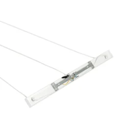 Lámpara colgante Lindby Aralena, blanca, 3 luces, longitud 92 cm