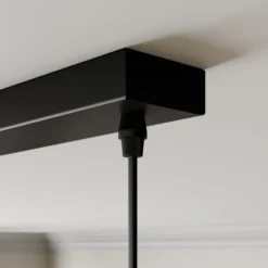 Lámpara colgante Lindby Arina, 100 cm, negra, 5 luces