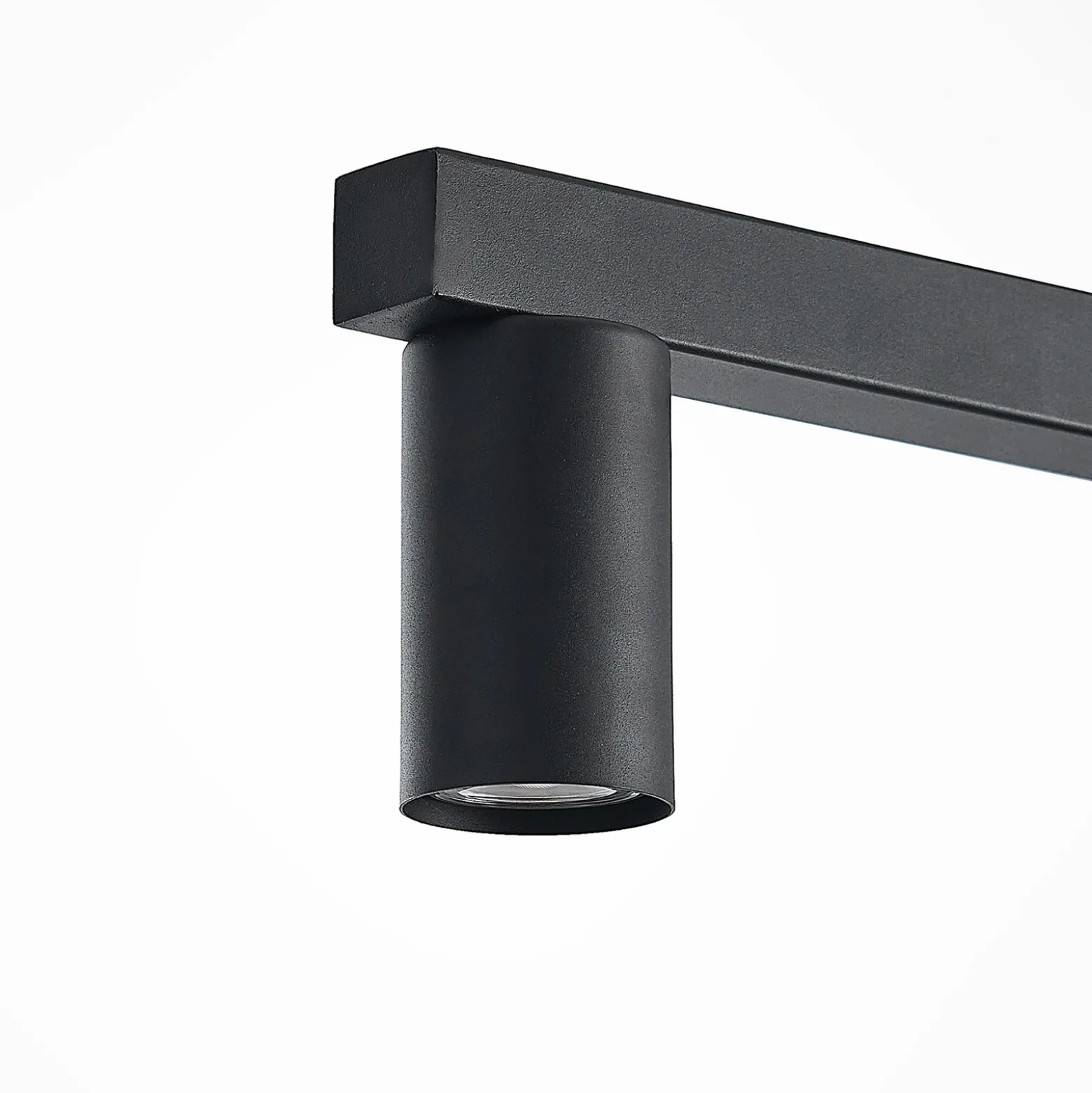 Lámpara colgante Lindby Baliko, negra, 116 cm, 5 luces, GU10