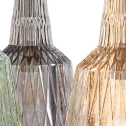 Lámpara colgante Lindby Belarion, multicolor, 3 luces, Ø 55 cm