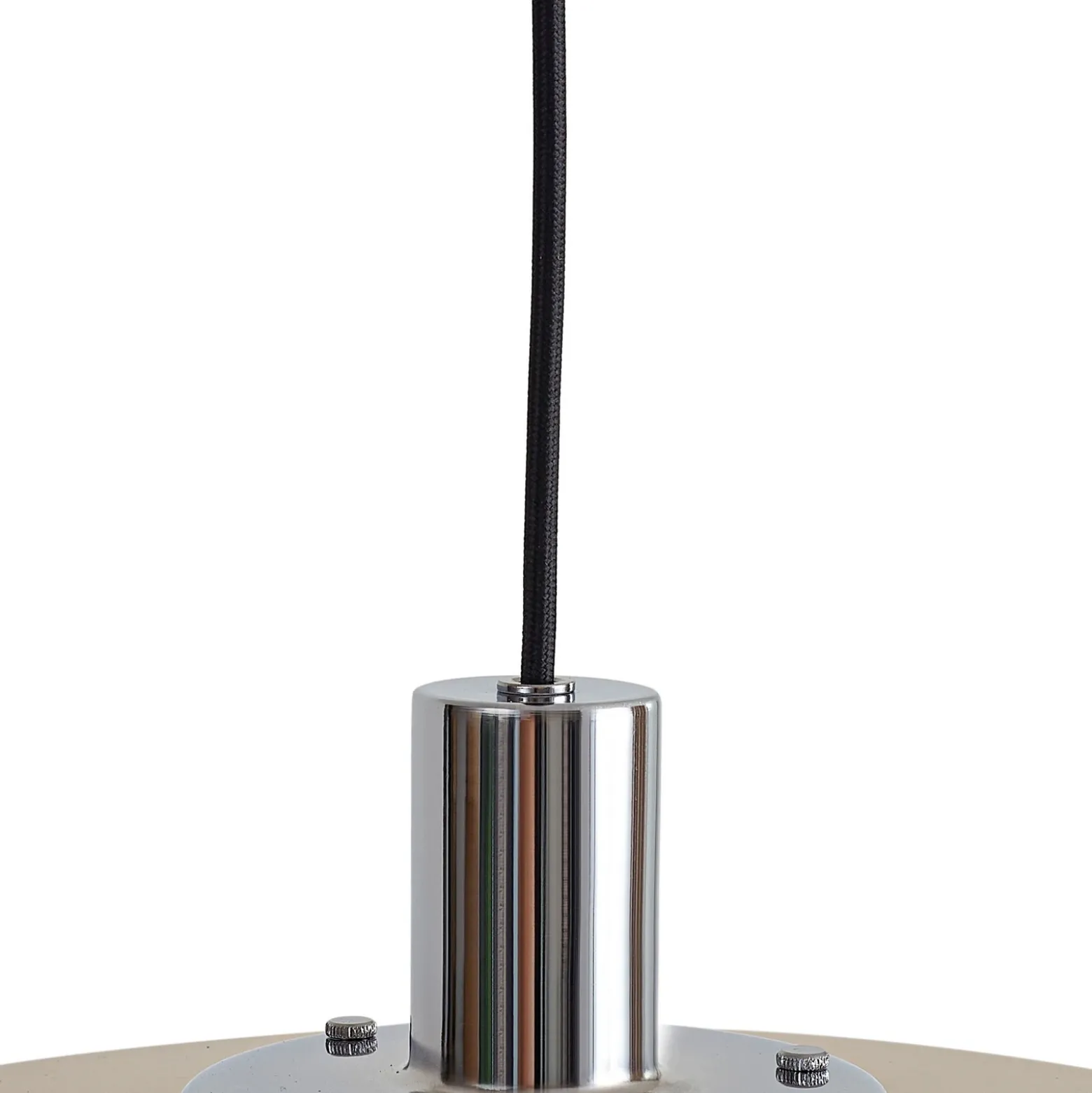 Lámpara colgante Lindby Branford, estilo retro, Ø 35 cm, beige, metal