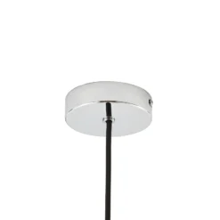 Lámpara colgante Lindby Branford, estilo retro, Ø 35 cm, color burdeos, metal