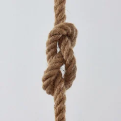 Lámpara colgante Lindby Chaby, Ø 29 cm, 1 luz, metal, cuerda