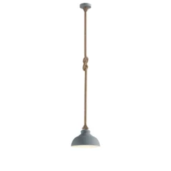Lámpara colgante Lindby Chaby, Ø 29 cm, 1 luz, metal, cuerda
