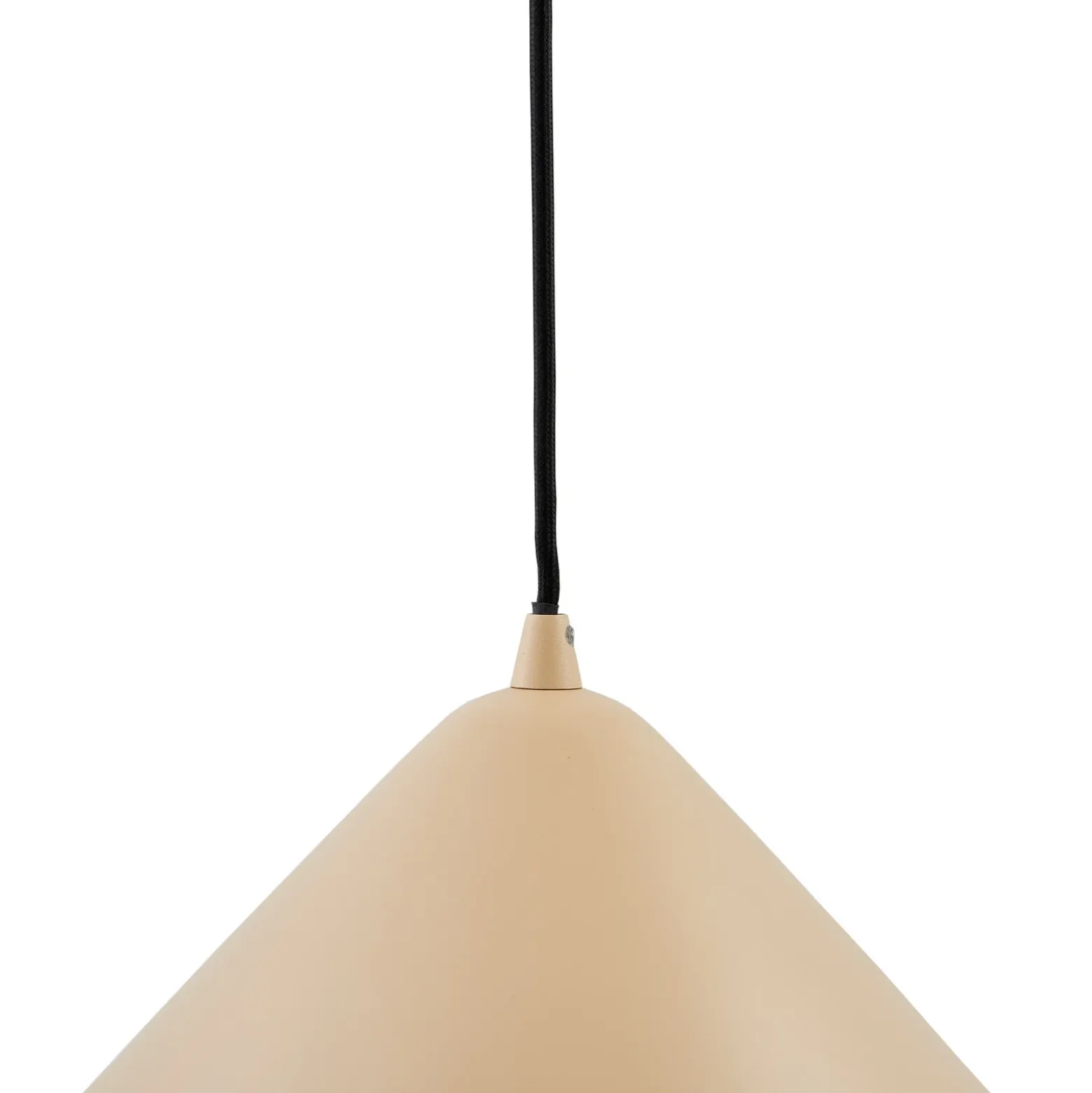 Lámpara colgante Lindby Clarine, beige, Ø 32 cm, metal