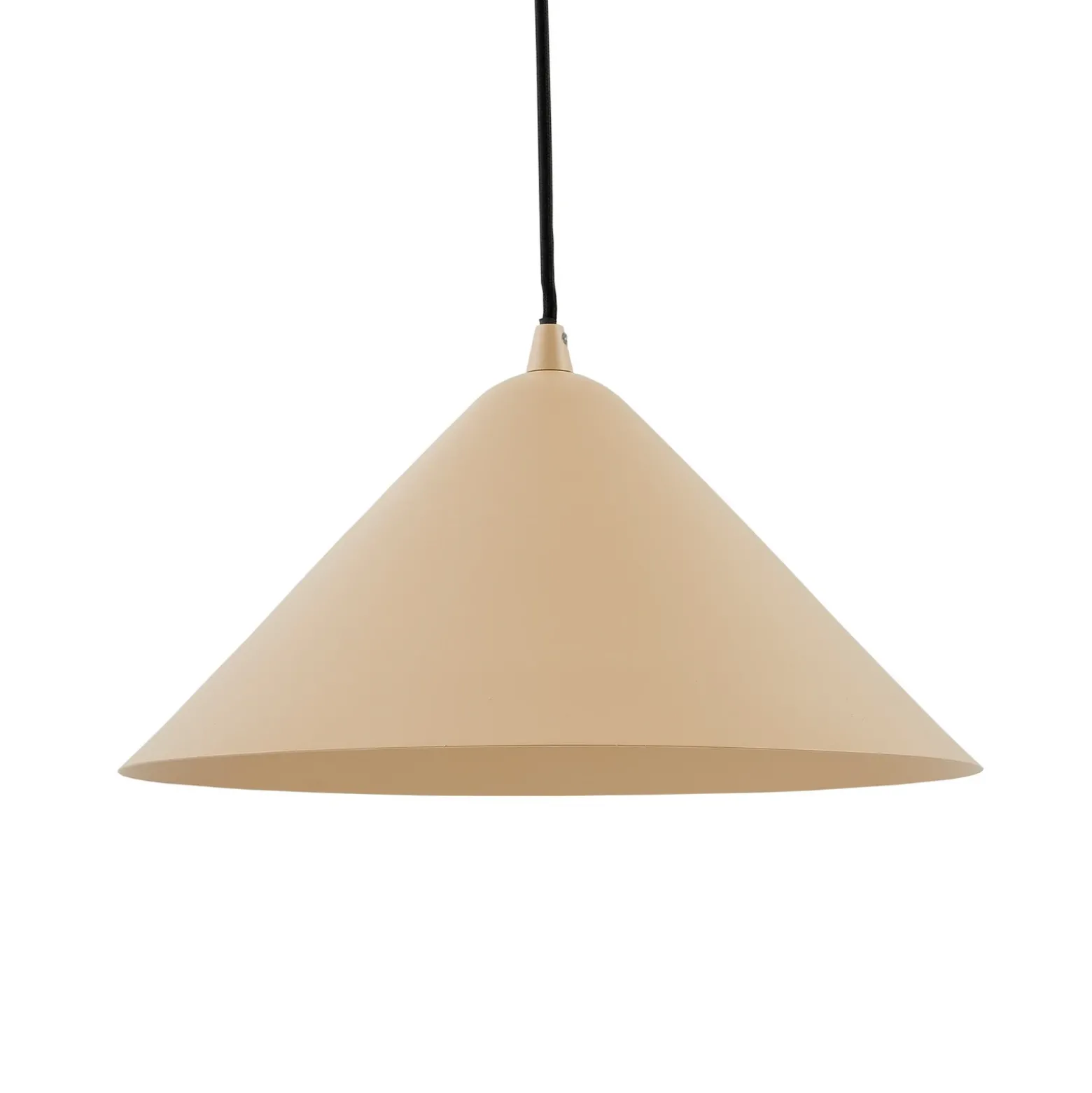 Lámpara colgante Lindby Clarine, beige, Ø 32 cm, metal