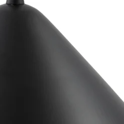 Lámpara colgante Lindby Clarine, negro/blanco, Ø 32 cm, metal