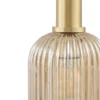 Lámpara colgante Lindby Doroteo, 6 luces, verde/ámbar/gris, cristal