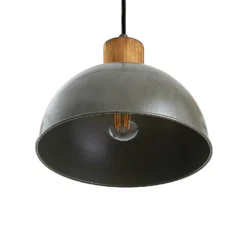 Lámpara colgante Lindby Durbis, 116 cm, 4 luces, gris, madera, E27
