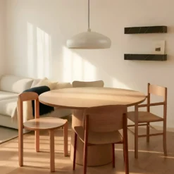 Lámpara colgante Lindby Elover, beige, Ø 45 cm, hierro
