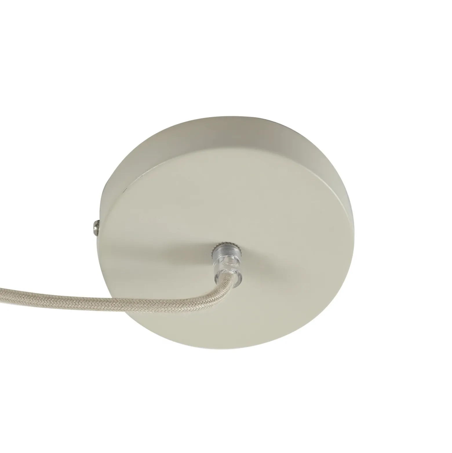 Lámpara colgante Lindby Elover, beige, Ø 45 cm, hierro