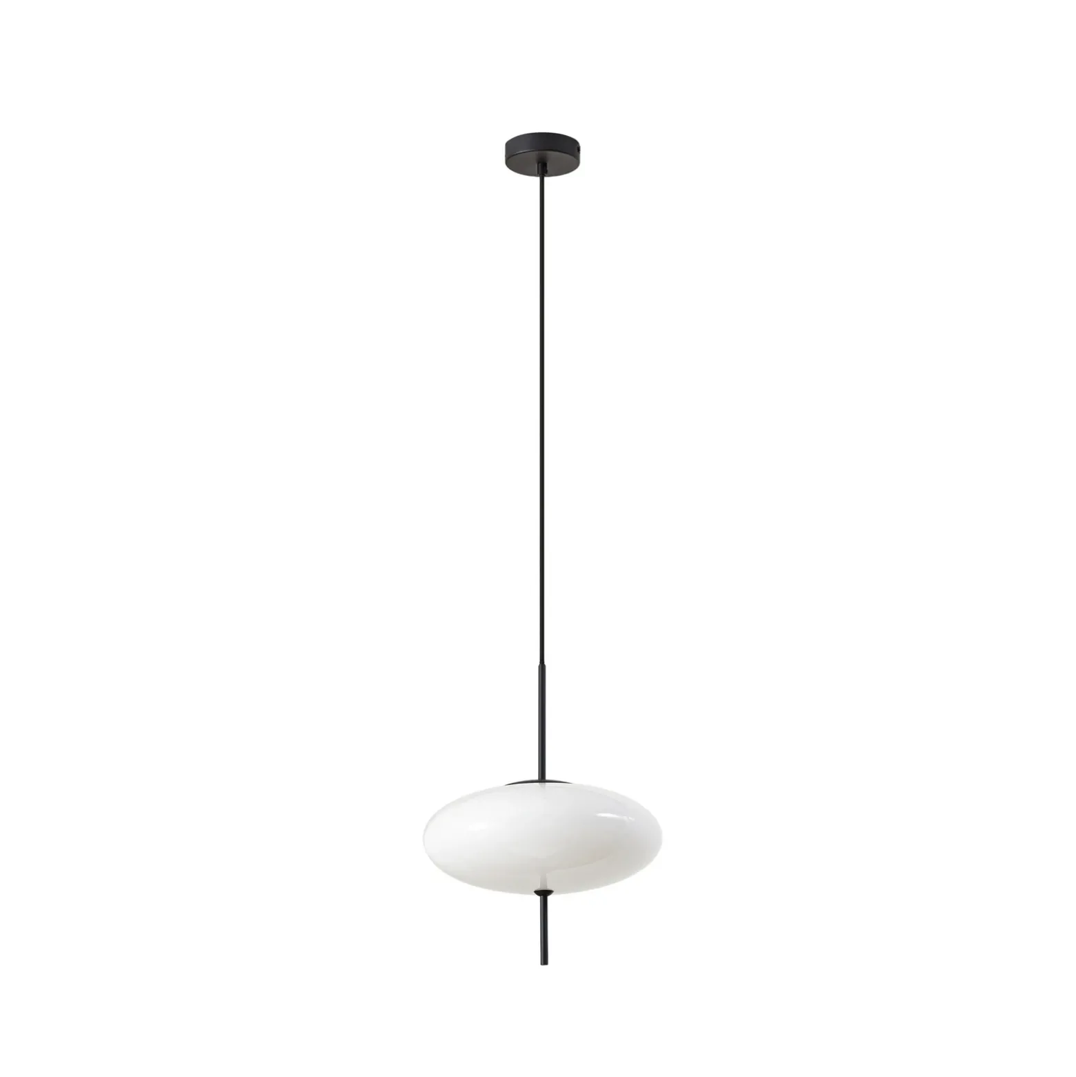 Lámpara colgante Lindby Hikari, Ø 30 cm, blanca, cristal, E14