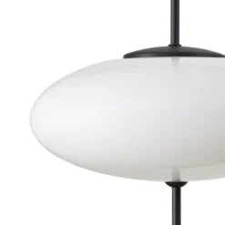Lámpara colgante Lindby Hikari, Ø 30 cm, blanca, cristal, E14