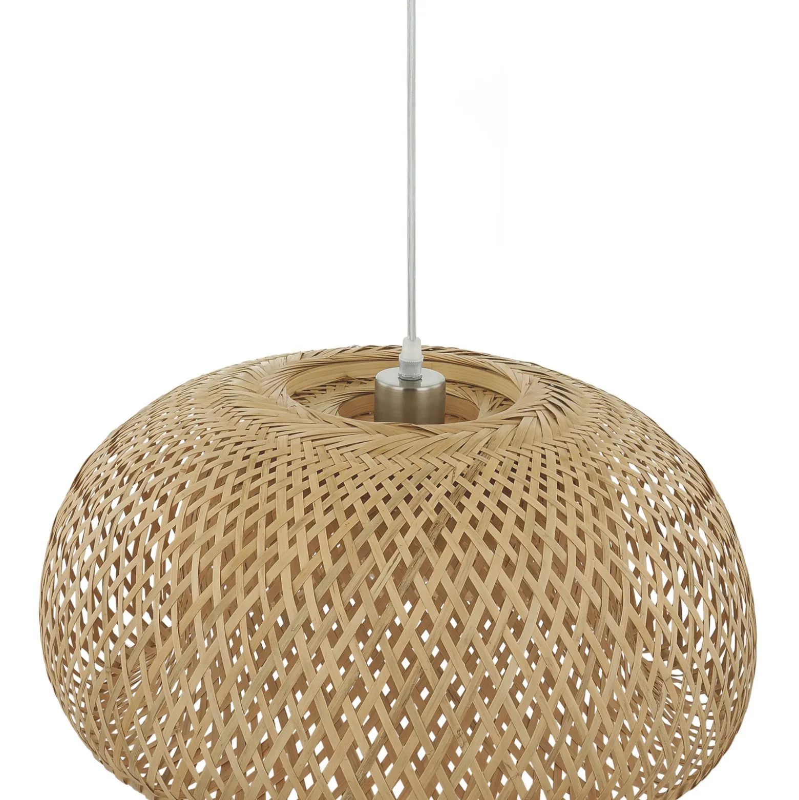 Lámpara colgante Lindby Jadwiga, Ø 45 cm, bambú, E27