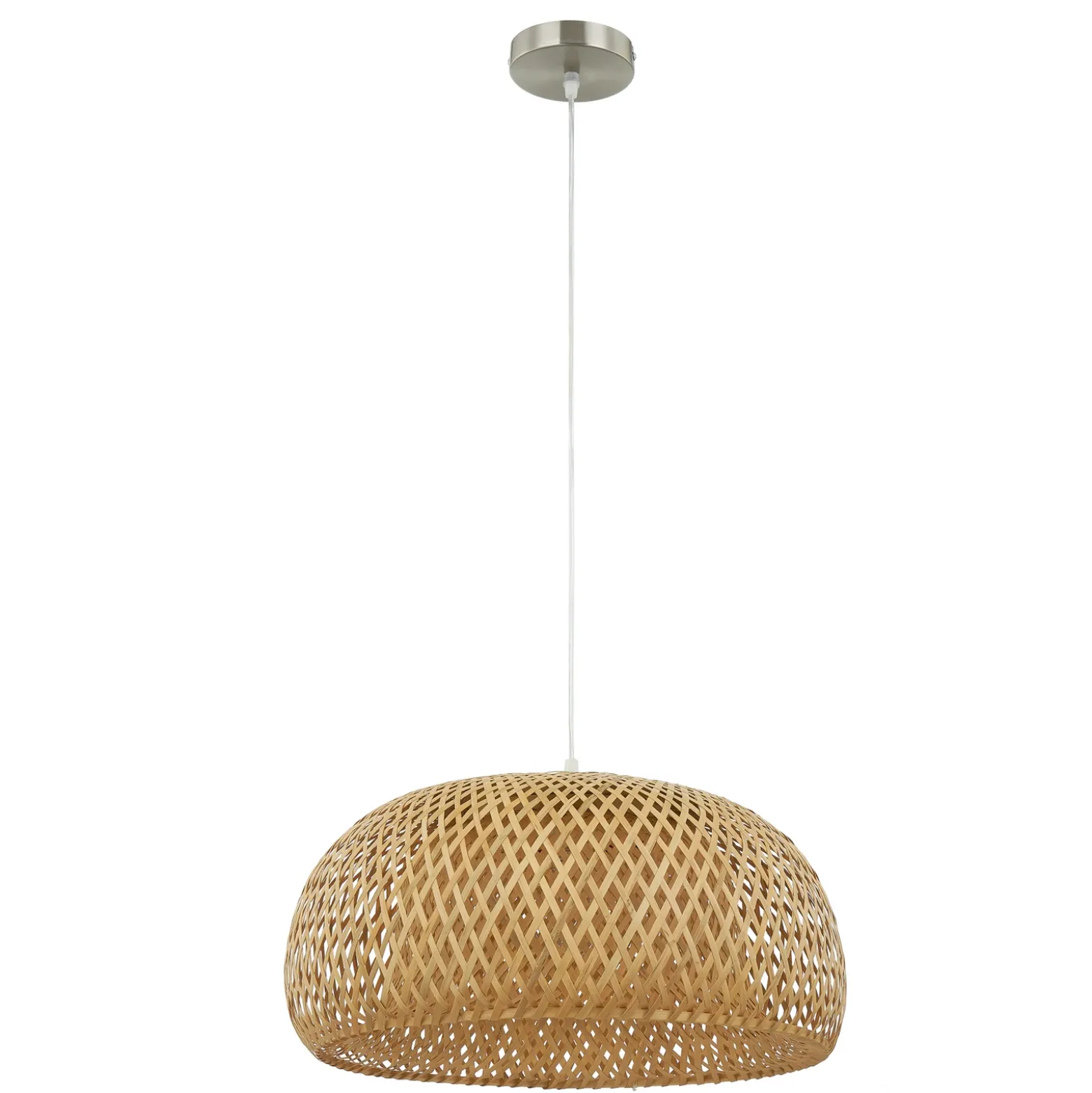 Lámpara colgante Lindby Jadwiga, Ø 45 cm, bambú, E27