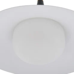 Lámpara colgante Lindby Jarl, negra, metal, Ø 35 cm, G9