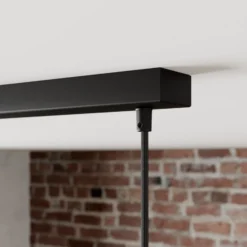 Lámpara colgante Lindby Jasminka, negro/oro, metal, 4 luces.