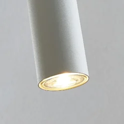 Lámpara colgante Lindby Joffrey, 76 cm, blanca, 4 luces, GU10