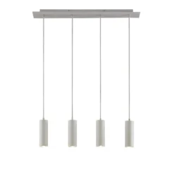 Lámpara colgante Lindby Joffrey, 76 cm, blanca, 4 luces, GU10