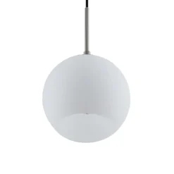 Lámpara colgante Lindby Jurian, Ø 32 cm, 3 luces, níquel/opal, cristal