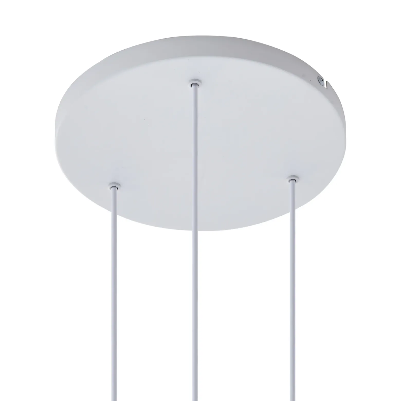 Lámpara colgante Lindby Kerimi, crema/azul, 3 luces, redonda