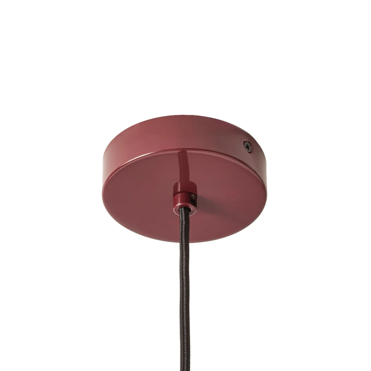 Lámpara colgante Lindby Lilliet, Ø 34 cm, rojo oscuro, metal, E27