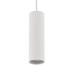 Lámpara colgante Lindby Linaro, 20 cm, blanca, 1 fase, GU10