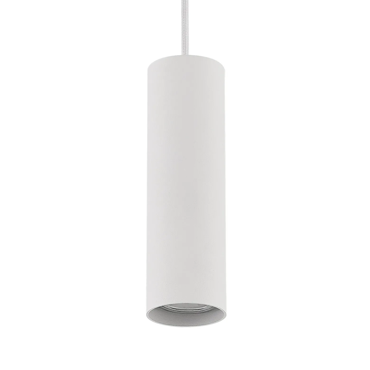 Lámpara colgante Lindby Linaro, 20 cm, blanca, 1 fase, GU10