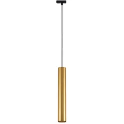 Lámpara colgante Lindby Linaro, 40 cm, dorada, monofásica, GU10