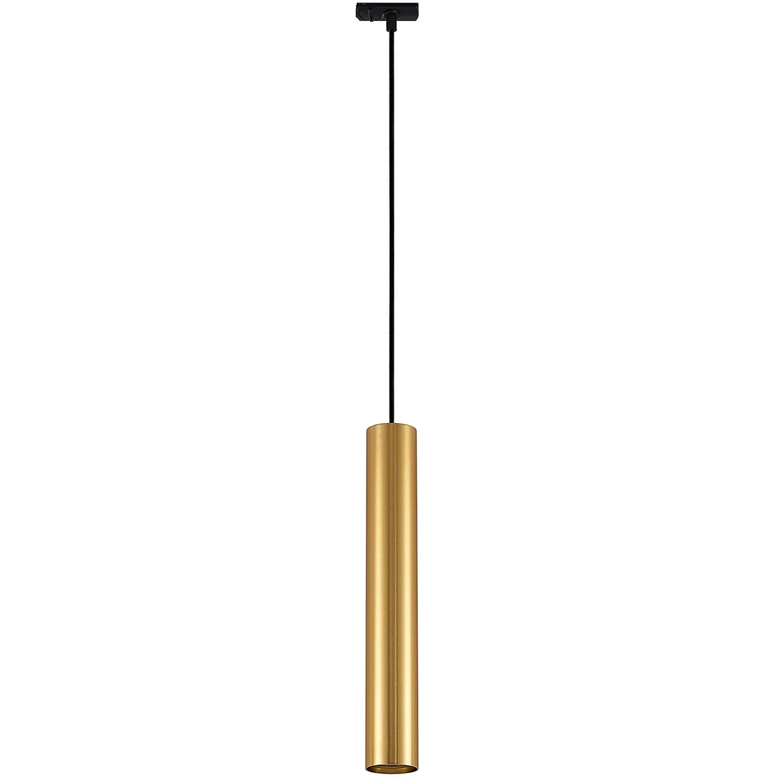 Lámpara colgante Lindby Linaro, 40 cm, dorada, monofásica, GU10